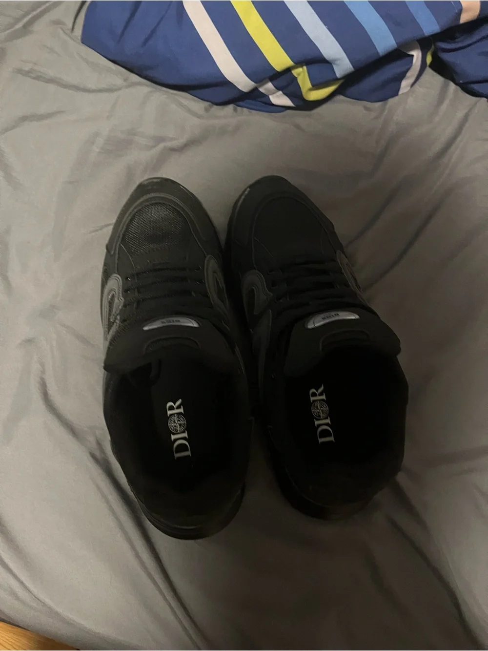 Men's Dior X stone island b30 All-Black  Shoe